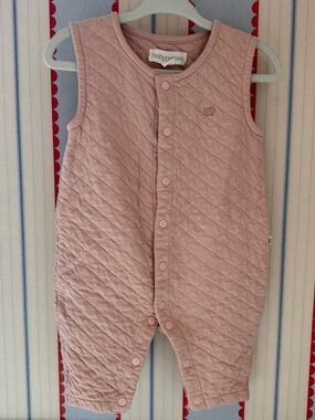 Babycottons Quilted Sleeveless Romper in Pink